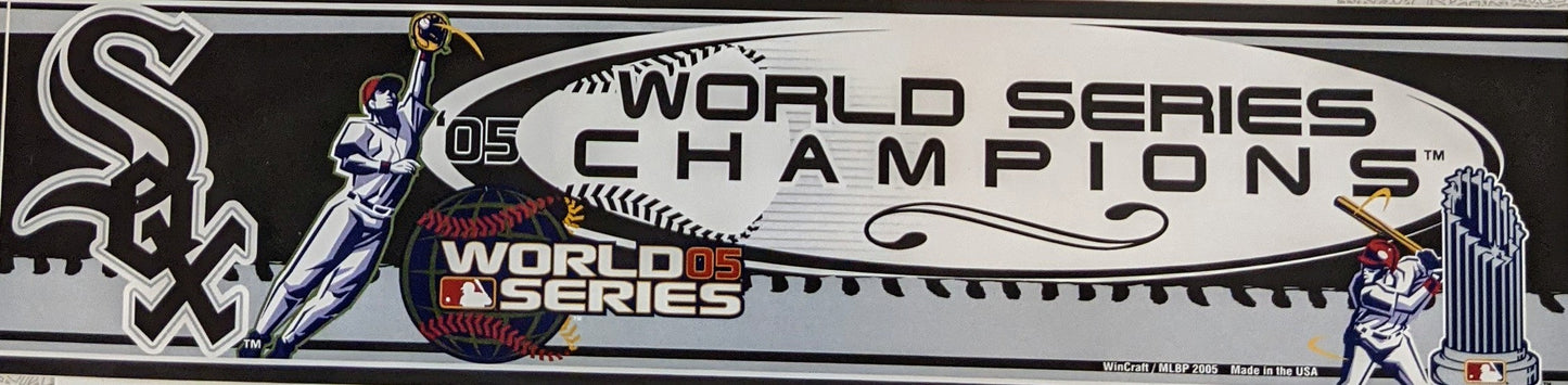 Chicago White Sox 2005 World Series Champions Bumper Sticker Official Sports Fan Gear Popular MLB Style Fan Collection