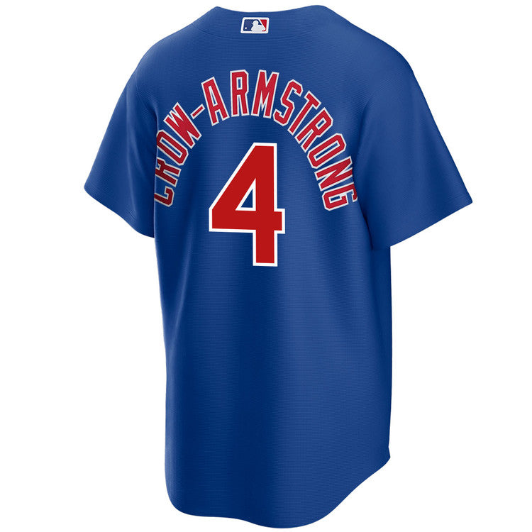 Youth Nike Pete Crow-Armstrong 4 Chicago Cubs Royal Alternate Replica Jersey Official Team Jersey Sports Fan Apparel Official MLB Team Apparel Basebal
