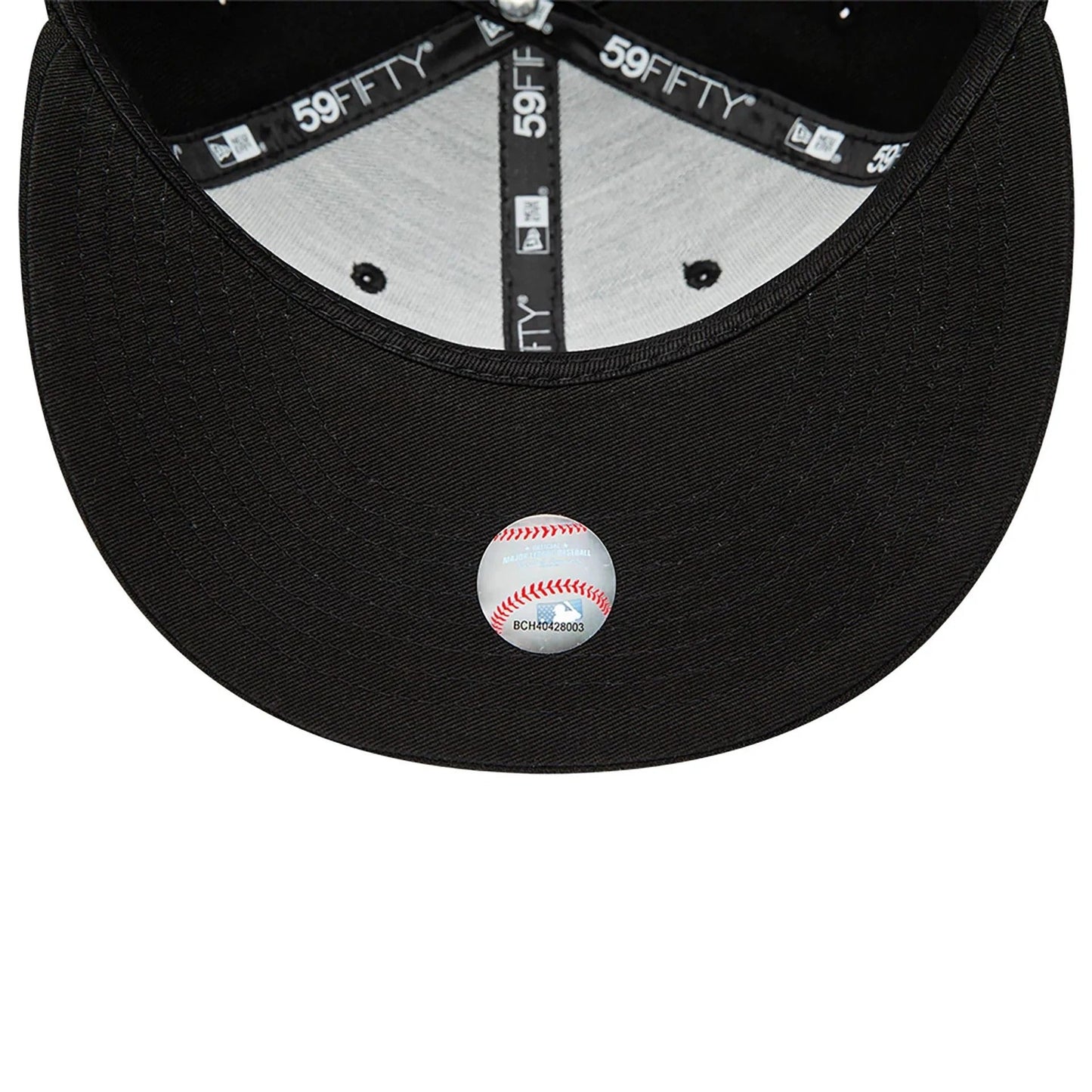 Chicago White Sox MLB League Essential 59FIFTY Fitted New Era Black Black Official Team Hat Sports Fan Cap Official MLB Team Hat Baseball Fan Cap
