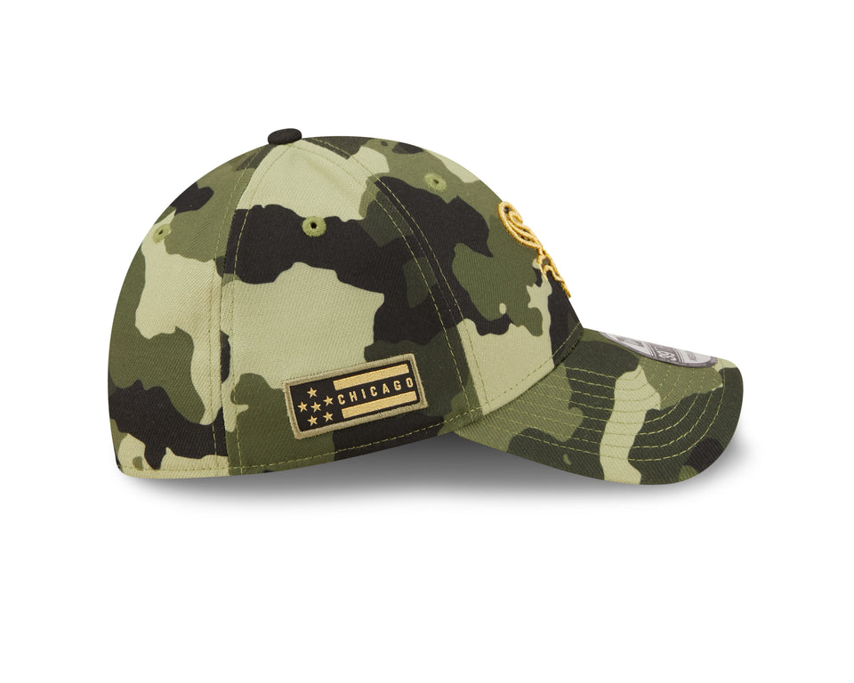 Men s Chicago White Sox New Era Camo 2022 Armed Forces Day 39THIRTY Flex Hat Official Team Hat Sports Fan Cap Official MLB Team Hat Baseball Fan Cap