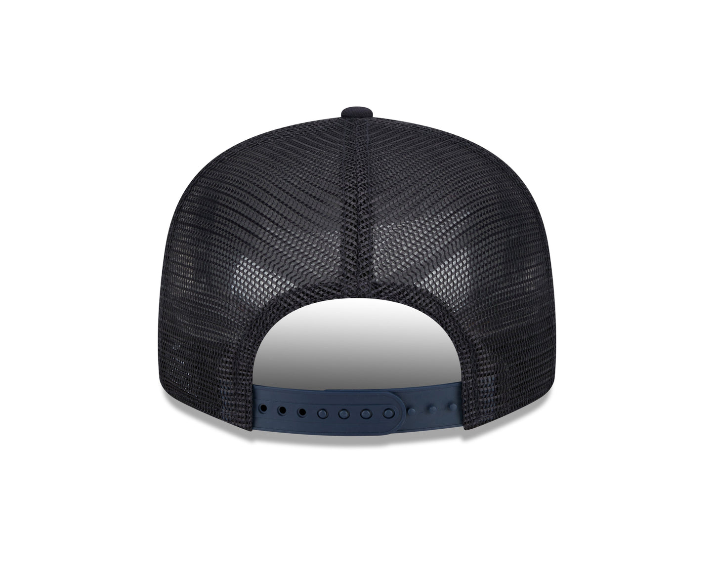 New York Yankees New Era Navy Stacked 9FIFTY Mesh Trucker Snapback Hat Official Team Hat Sports Fan Cap Official MLB Team Hat Baseball Fan Cap