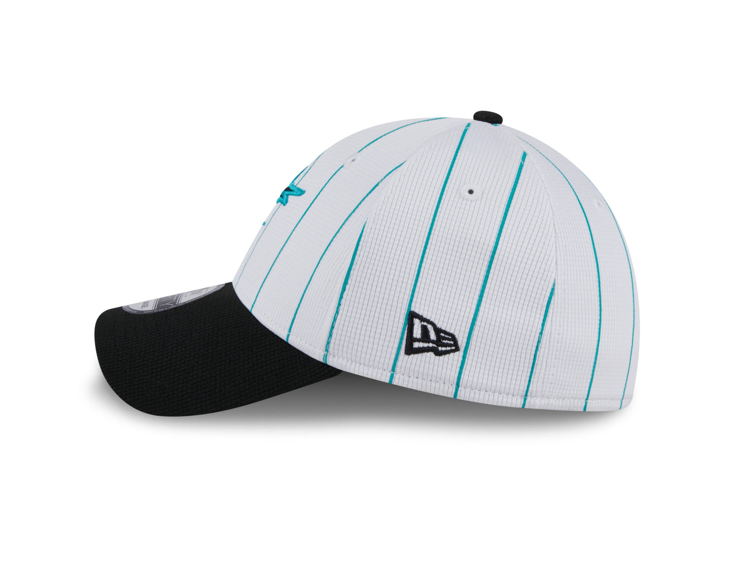 Men s Miami Marlins New Era 2024 Batting Practice White Black 39THIRTY Flex-Fit Hat Official Team Hat Sports Fan Cap Official MLB Team Hat Baseball Fa