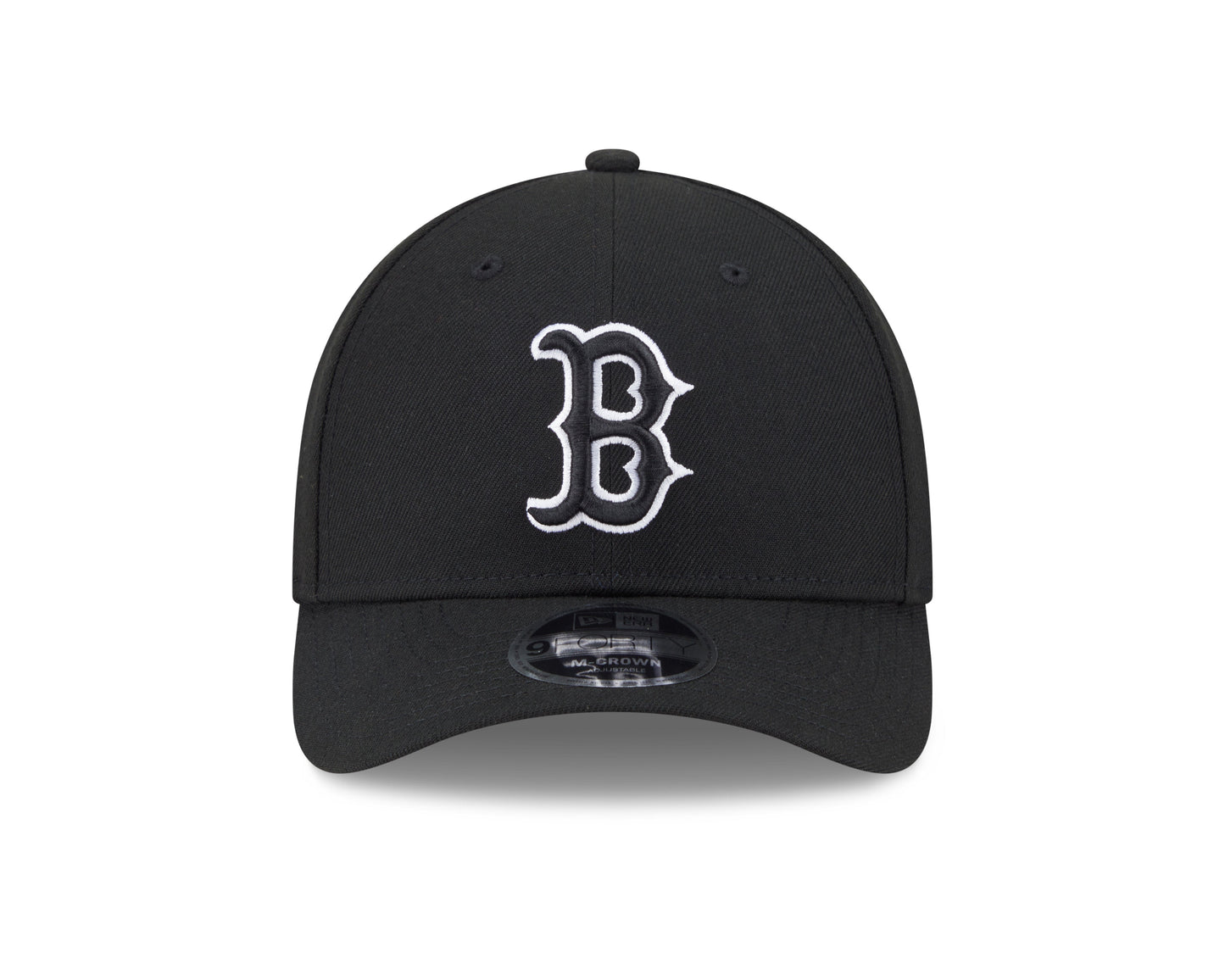Boston Red Sox Black and White New Era M-Crown 9FORTY Adjustable Hat Official Team Hat Sports Fan Cap Official MLB Team Hat Baseball Fan Cap