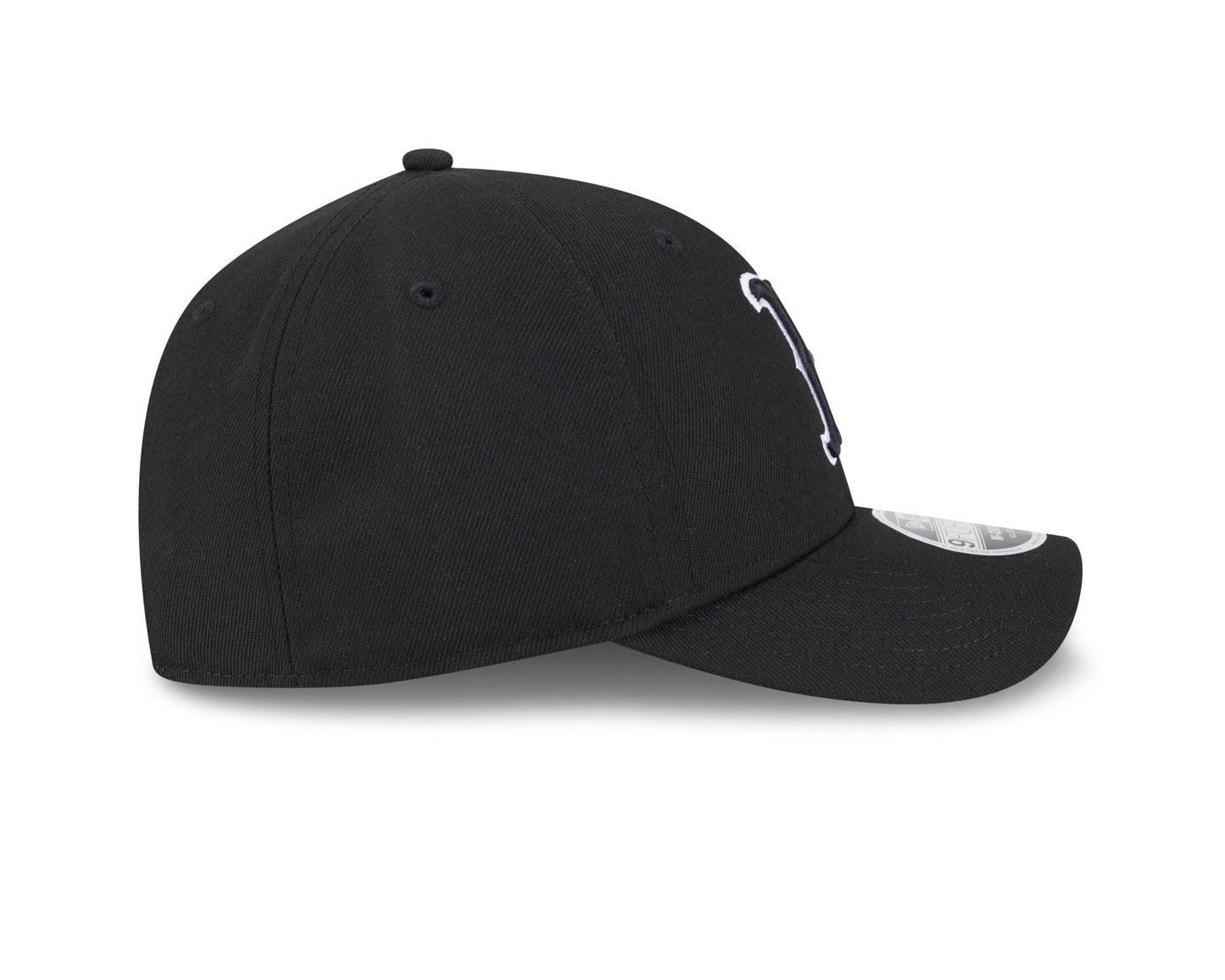 Boston Red Sox Black and White New Era M-Crown 9FORTY Adjustable Hat Official Team Hat Sports Fan Cap Official MLB Team Hat Baseball Fan Cap