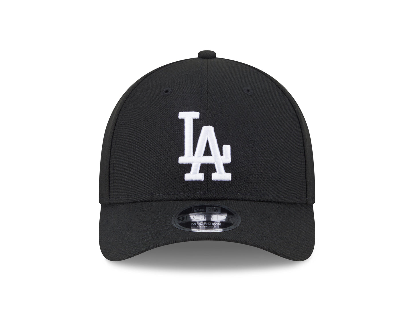 Los Angeles Dodgers Black and White New Era M-Crown 9FORTY Adjustable Hat Official Team Hat Sports Fan Cap Official MLB Team Hat Baseball Fan Cap