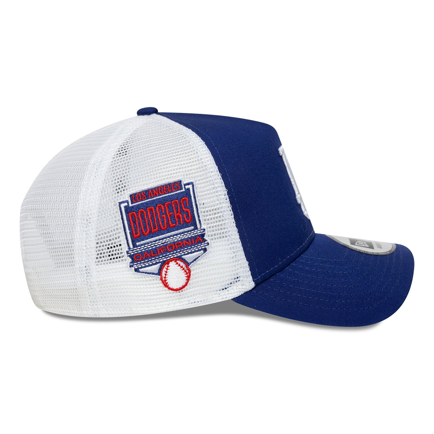 Los Angeles Dodgers MLB Trucker Snapback Side Patch New Era Blue White Official Team Hat Sports Fan Cap Official MLB Team Hat Baseball Fan Cap