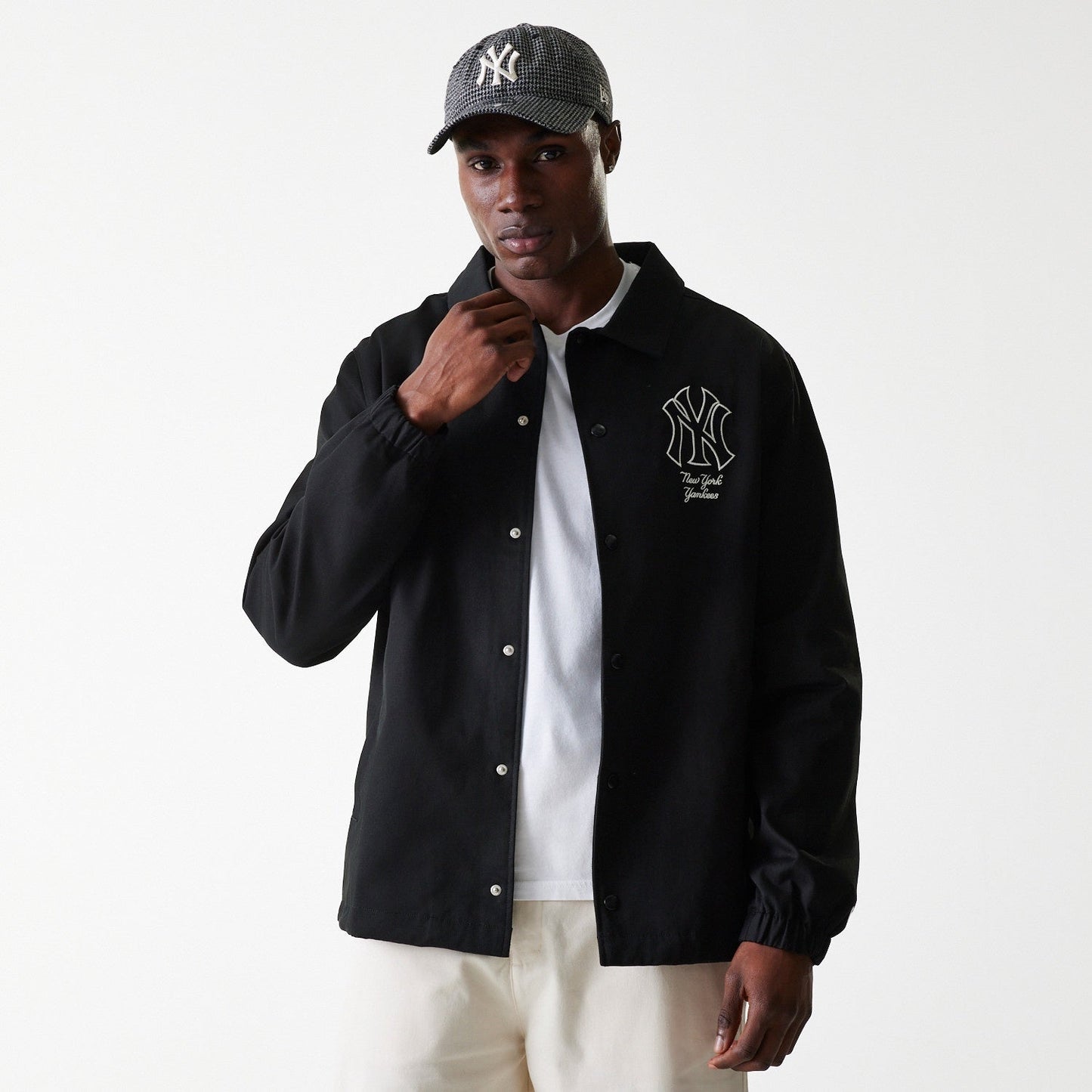 New York Yankees MLB Twill Coaches Jacket New Era Official Sports Fan Gear Official MLB Team Apparel Baseball Fan Gear