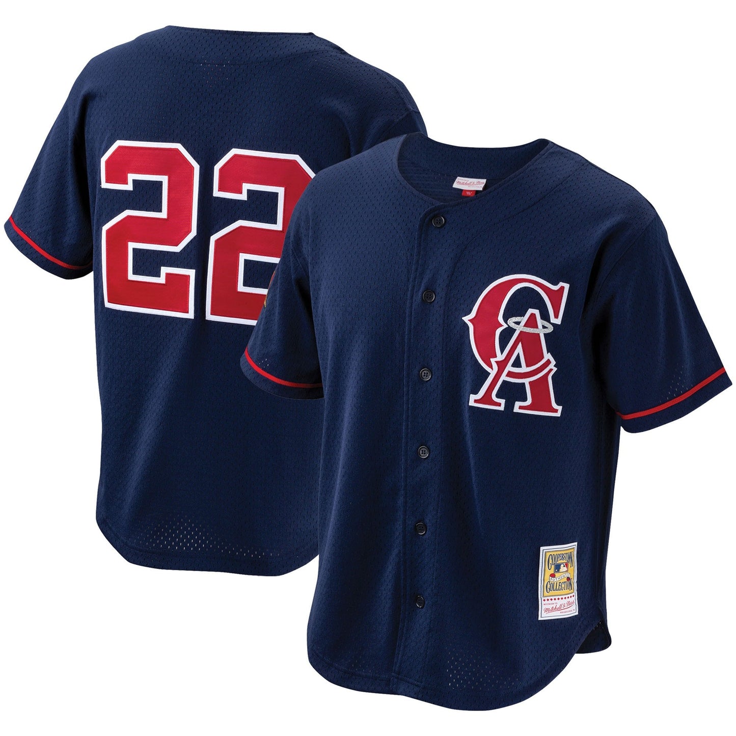 Men s Bo Jackson California Angels Mitchell And Ness Cooperstown Collection Authentic Batting Practice Jersey - Navy Official Team Jersey Sports Fan A