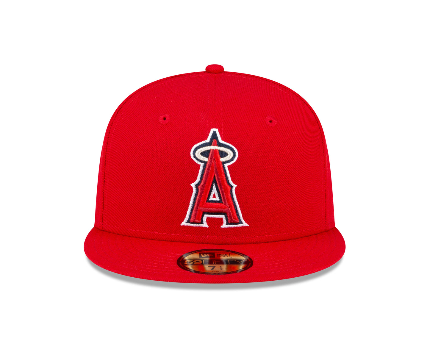 Men s Anaheim Angels New Era Red Game Authentic Collection On-Field 59FIFTY Fitted Hat Official Team Hat Sports Fan Cap Official MLB Team Hat Baseball