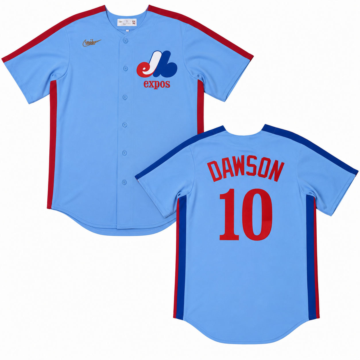 Men s Montreal Expos Andre Dawson Nike Light Blue Road Cooperstown Collection Premium Team Jersey Official Team Jersey Sports Fan Apparel Official MLB