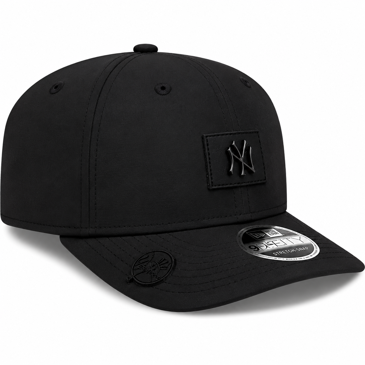 New York Yankees New Era 2026 Clubhouse 9SEVENTY Stretch Snap Adjustable Hat-Black Tonal Official Team Hat Sports Fan Cap Official MLB Team Hat Baseba