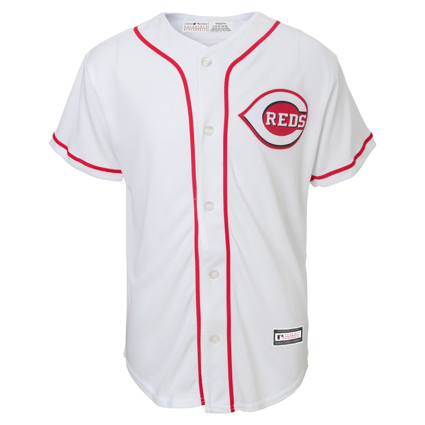 Youth Cincinnati Reds Elly De La Cruz MLB Home Replica Screen Print Jersey Official Team Jersey Sports Fan Apparel Official MLB Team Apparel Baseball