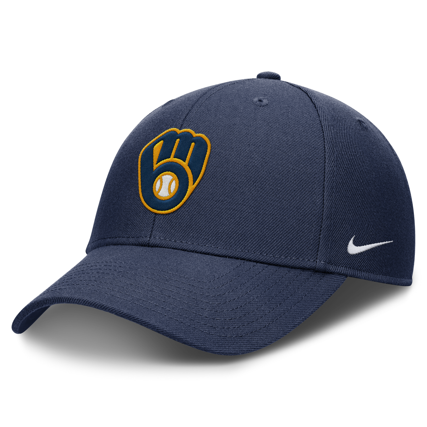 Milwaukee Brewers Nike Navy Club Adjustable Hat Official Team Hat Sports Fan Cap Official MLB Team Hat Baseball Fan Cap