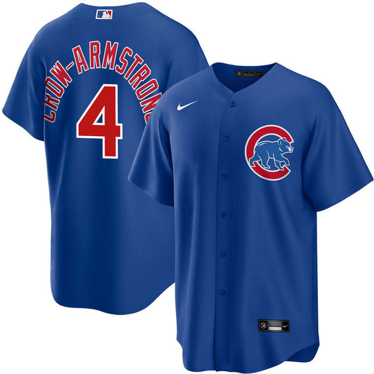 Youth Nike Pete Crow-Armstrong 4 Chicago Cubs Royal Alternate Replica Jersey Official Team Jersey Sports Fan Apparel Official MLB Team Apparel Basebal