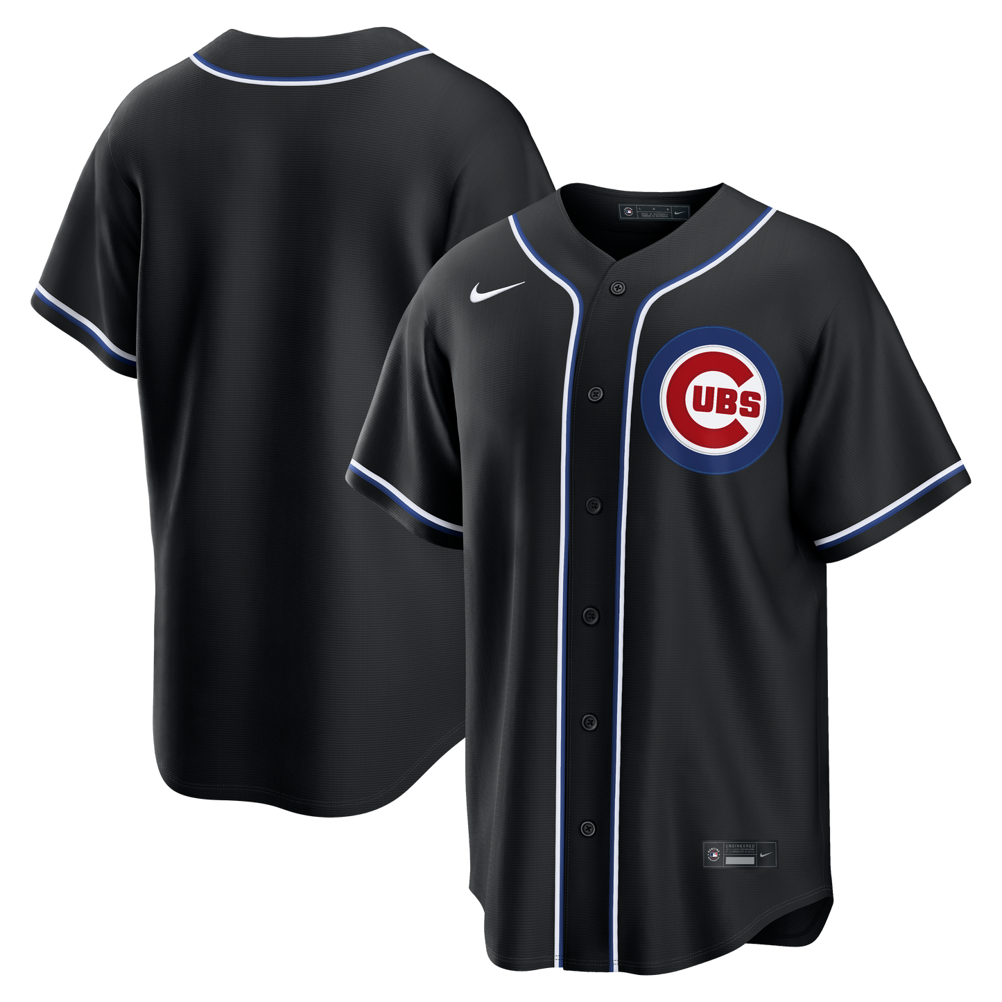 Men s Chicago Cubs Nike Black Carbon Blank Replica Jersey Official Team Jersey Sports Fan Apparel Official MLB Team Apparel Baseball Fan Gear