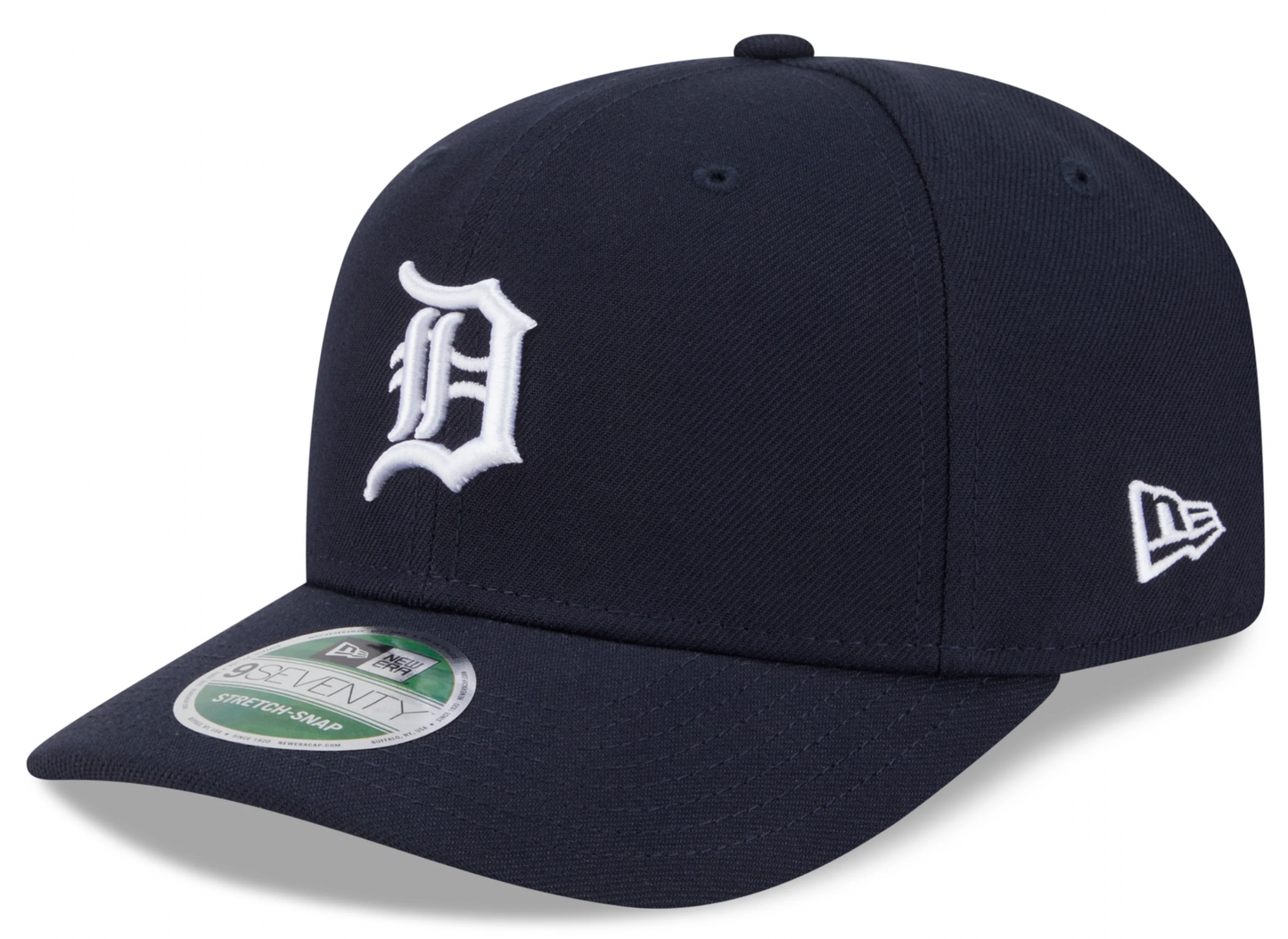 Detroit Tigers Navy New Era Player Replica 9SEVENTY Stretch Snap Adjustable Hat Official Team Hat Sports Fan Cap Official MLB Team Hat Baseball Fan Ca