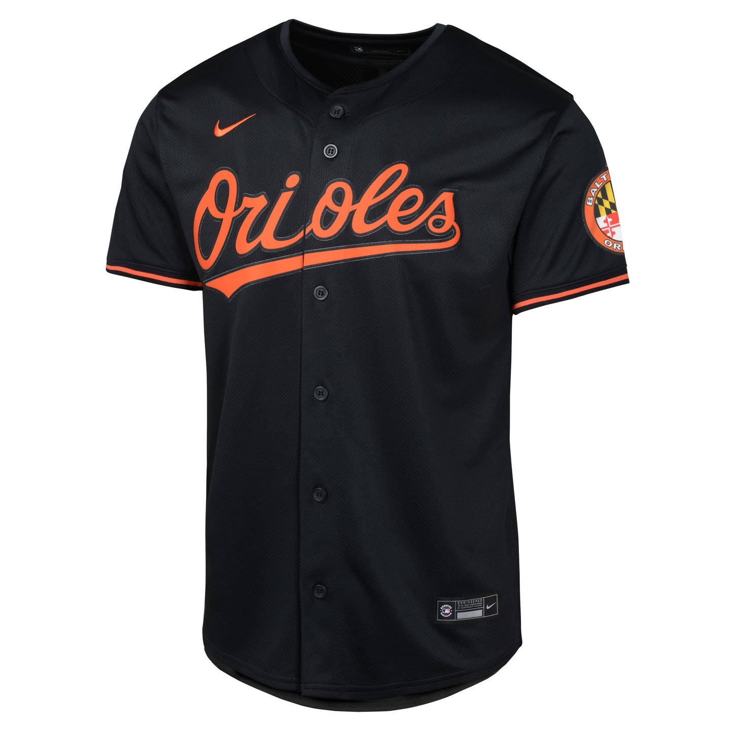 Youth Baltimore Orioles NIKE Black Alternate Limited Blank Replica Jersey Official Team Jersey Sports Fan Apparel Official MLB Team Apparel Baseball F