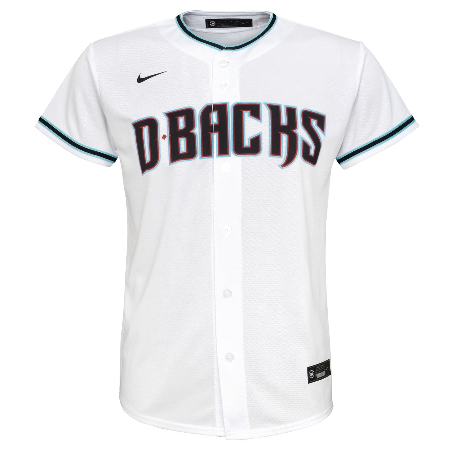 Youth Corbin Carroll Arizona Diamondbacks White Home Replica NIKE Screen Print Jersey Official Team Jersey Sports Fan Apparel Official MLB Team Appare