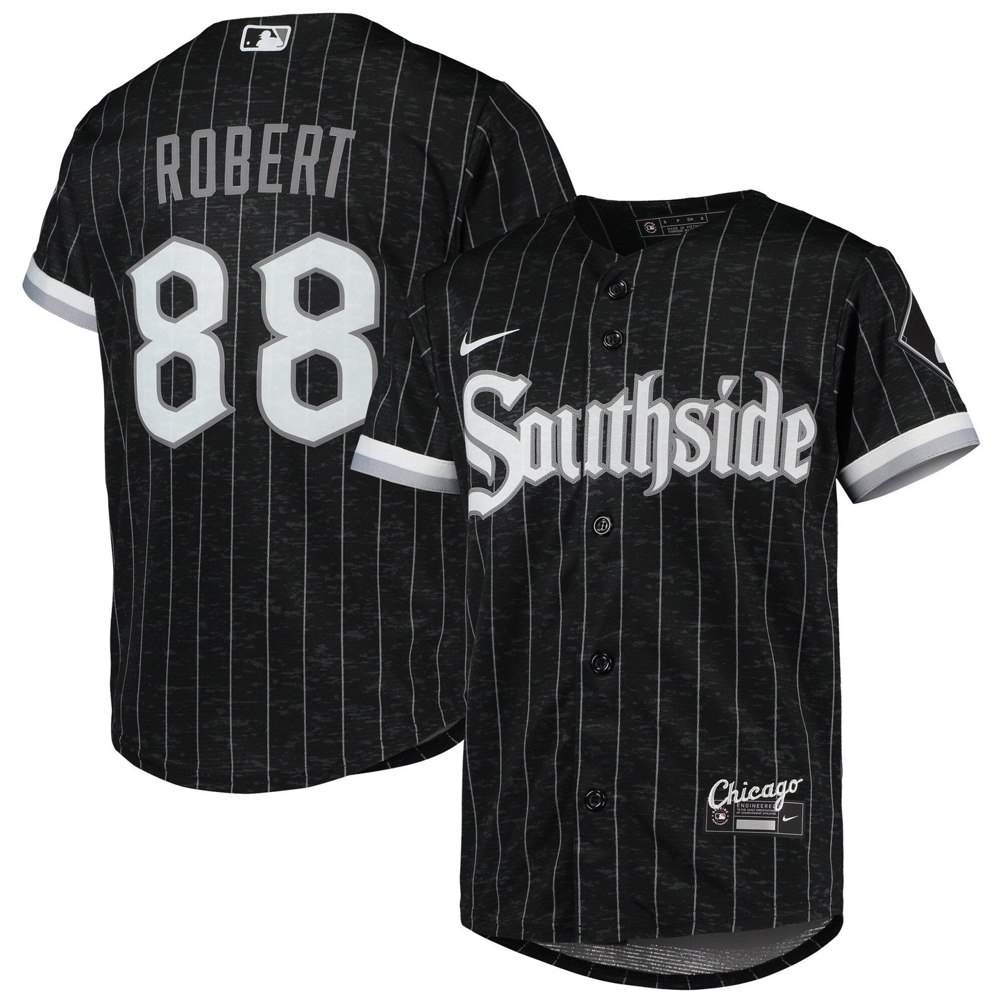 Youth Chicago White Sox Luis Robert Nike Black Anthracite City Connect Replica Player Jersey Official Team Jersey Sports Fan Apparel Official MLB Team