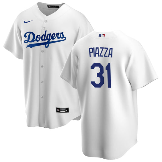 Men s Mike Piazza Los Angeles Dodgers Nike White Home Replica Team Jersey Official Team Jersey Sports Fan Apparel Official MLB Team Apparel Baseball F