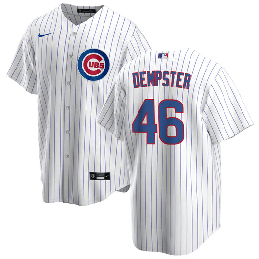 NIKE Men s Ryan Dempster Chicago Cubs White Home Premium Stitch Replica Jersey Official Team Jersey Sports Fan Apparel Official MLB Team Apparel Baseb