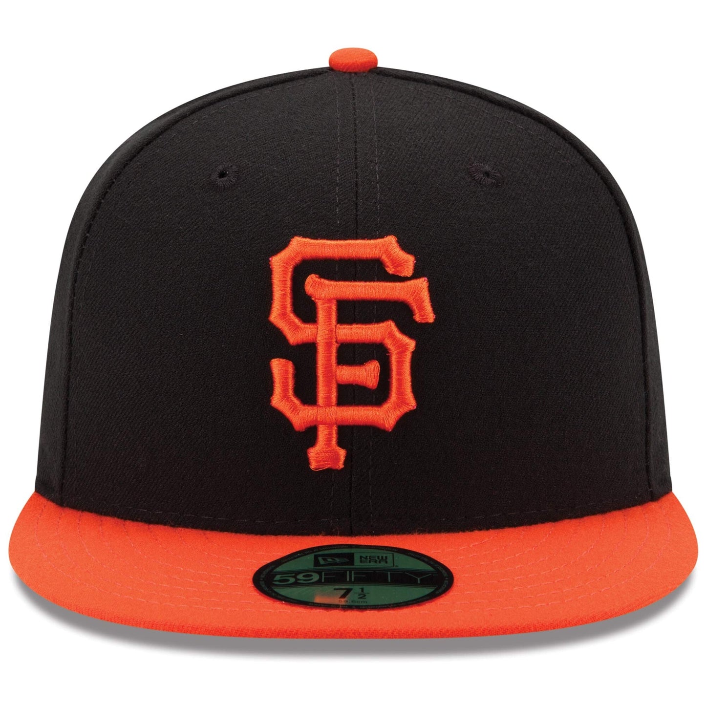 Men s San Francisco Giants New Era Black Orange Alternate Game Authentic Collection On-Field 59FIFTY Fitted Hat Official Team Hat Sports Fan Cap Offic