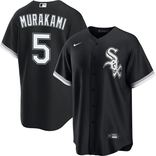 Men s Munetaka Murakami Chicago White Sox NIKE Replica Black Alternate Jersey Official Team Jersey Sports Fan Apparel Official MLB Team Apparel Baseba