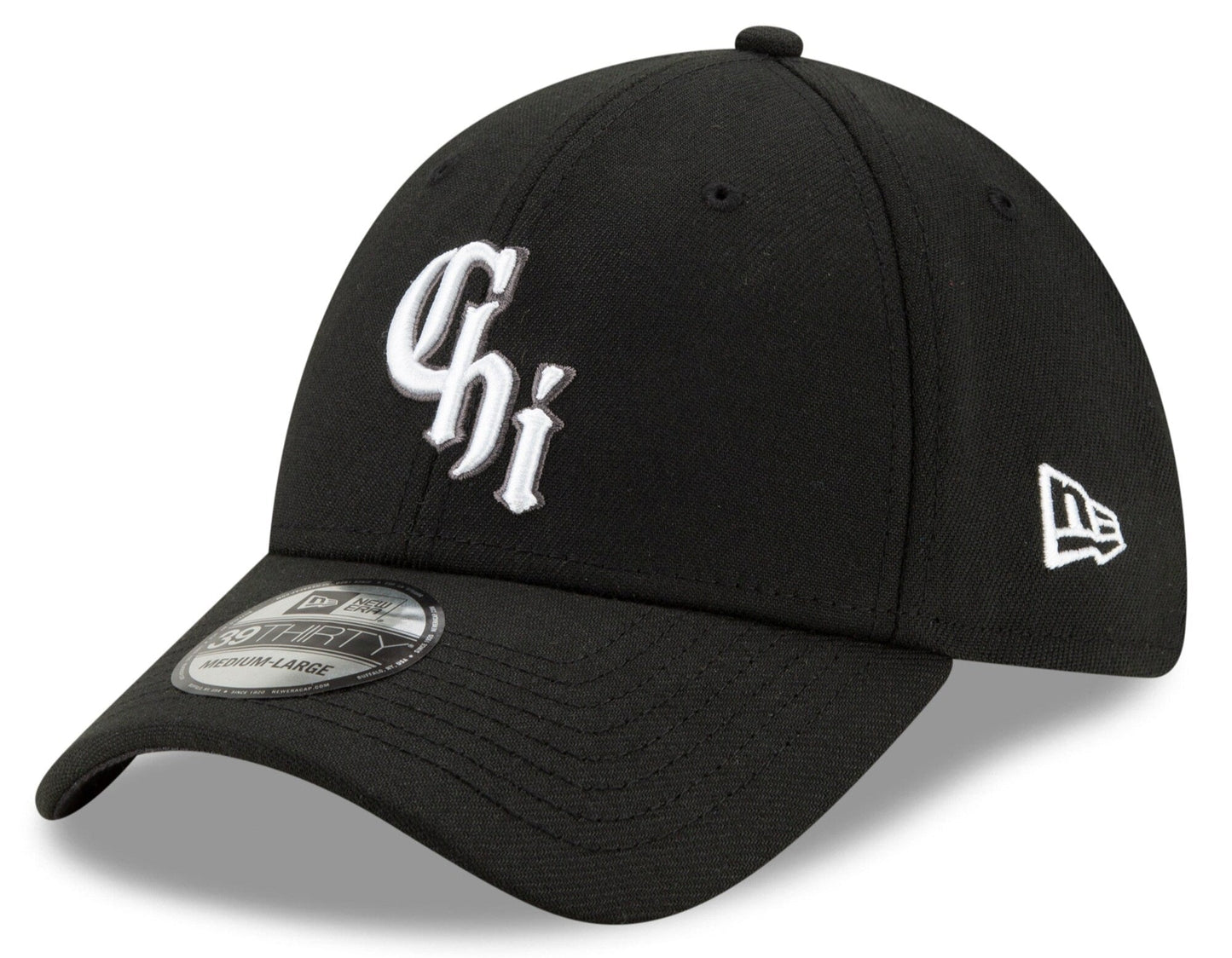 Men s Chicago White Sox New Era Black City Connect 39THIRTY Flex Hat Official Team Hat Sports Fan Cap Official MLB Team Hat Baseball Fan Cap